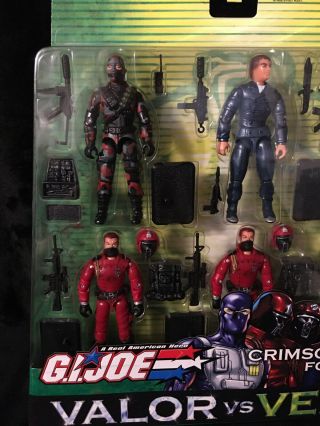 GI Joe Valor vs Venom Crimson Guard Force 6 Pack NIP Hasbro Firefly Tomax 2