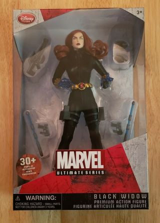 Marvel Ultimate Series Black Widow Premium Action Figure Mib/nib - Disney Store