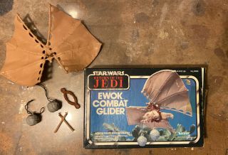 Vintage Star Wars Rotj Ewok Combat Glider Kenner Complete 1984 93510