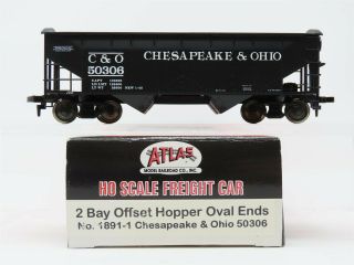 Ho Scale Atlas 1891 - 1 C&o Chesapeake & Ohio 2 - Bay Open - Top Hopper 50306