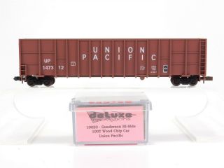 N Deluxe Innovations 10020 Up Union Pacific Gunderson Hi - Side100t Wood Chip Car