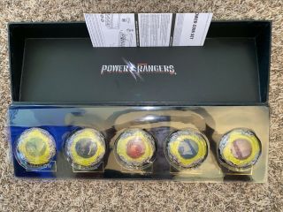 BANDAI POWER RANGERS MOVIE POWER COIN SET LIMITED EDITION LEGACY WITH DISPLAY 3