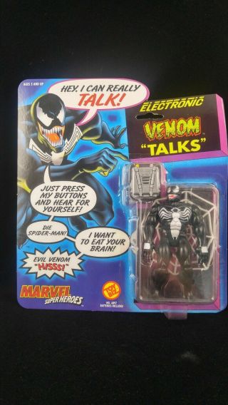 Talking Venom Toy Biz Moc Vintage 1991 Spider Man Marvel Heroes