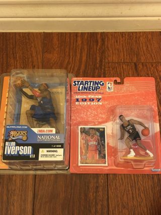 Allen Iverson 76ers Mcfarlane Exclusive And Kenner Starting Lineup Figures