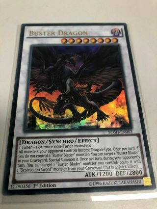 Yu Gi Oh Buster Dragon Bosh - En052 Ultra Rare - Postage