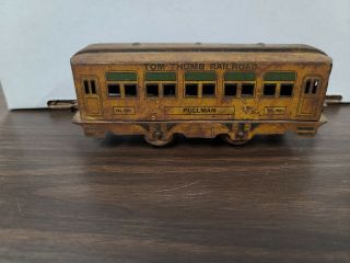 Vintage 1934 Hoge Tom Thumb Railroad Toy Train Car O Scale