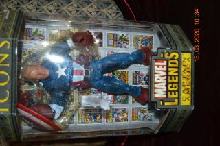 Icons Marvel Legends Captain America Action Figure 12 " 2006 Collector 