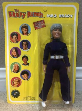 The Brady Bunch Mrs.  Brady,  Classic Tv Toys 8” Action Figure,  Unpunched