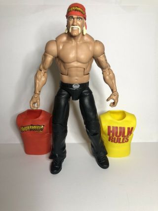 Hulk Hogan Wwe Mattel Elite Series 34 Wrestling Figure Hogan Elite W/ Shirts