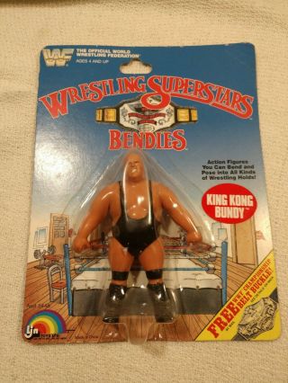 1985 Ljn Wwf Wrestling Superstars King Kong Bundy Bendie