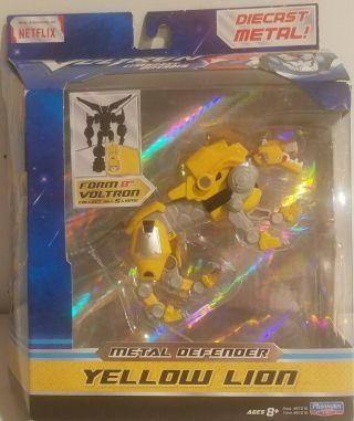 Playmates Voltron Diecast Metal Defender Yellow Lion