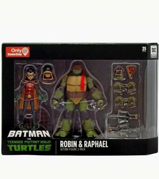 Batman Teenage Mutant Ninja Turtles Robin Raphael 2 Pack Figures Tmnt Gamestop