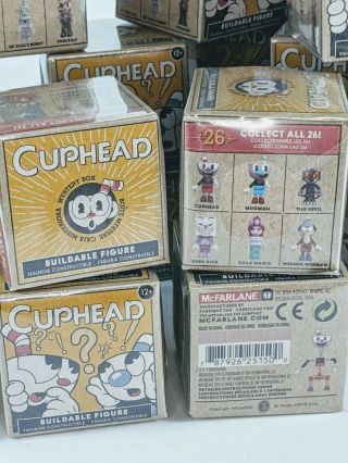 (Qty 2) Cuphead Surprise Box Buildable Figure Collect all 26 McFarlane Toys W3 2