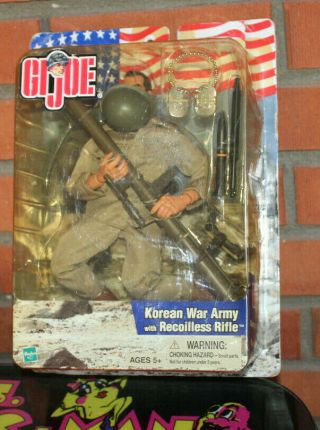 Gi Joe Korean War Army Soldier With Recoilless Rifle 2002 Hasbro Figure