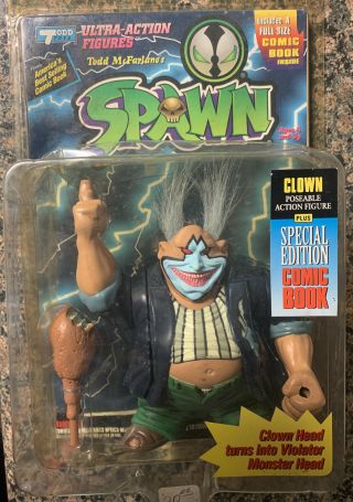 Spawn Clown Action Figure Special Edition Comic Book Series 1 Todd Mcfarlane