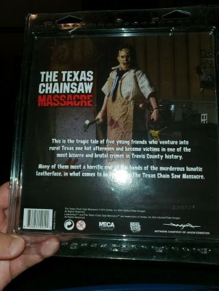 NECA Texas Chainsaw Massacre movie LEATHERFACE retro clothed action figure Rare 2