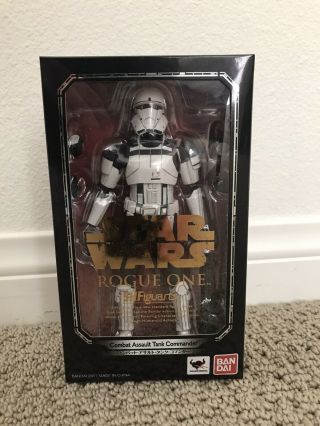 Bandai S.  H Figuarts Star Wars Stormtrooper (rogue One) Action Figure Usa Seller