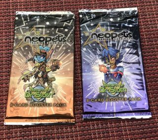 2 X Neopets Booster Packs - Return Of Dr.  Sloth