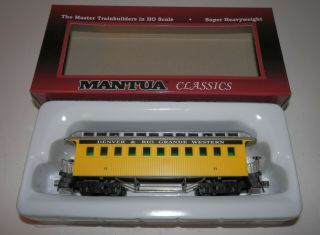 Mantua Ho Scale D&rgw 11 1890 Wooden Combine Car 719008 (a)