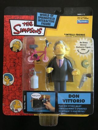 The Simpsons World Of Springfield Don Vittorio Interactive Figure Package