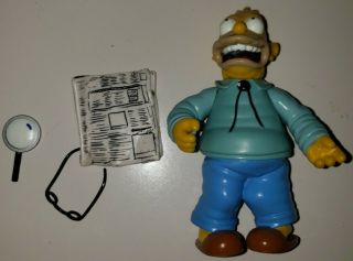 2001 The Simpsons Wos Interactive Figures - Grandpa Simpson - Series 1 - Complete