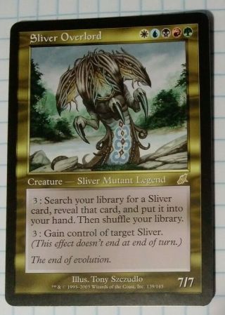 Mtg Magic The Gathering Sliver Overlord Scourge Vlp/nm