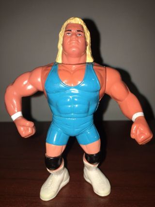 Vintage 1994 Wwf Hasbro Series 8 Mr.  Perfect Wrestling Figure Blue Trunks Wwe