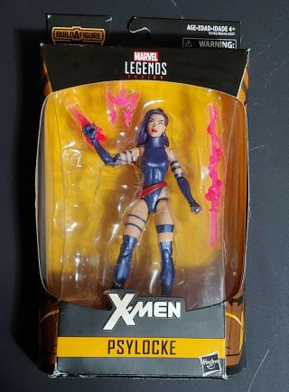 Marvel Legends X - Men Pyslocke Purple Hair No Apocalypse Baf Leg Hasbro 2017
