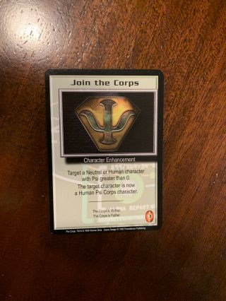 Babylon 5 Ccg Psi - Corps Card Join The Corps Promo