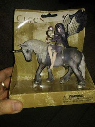 Schleich Elfen World Of Elves 704013 Bilara Winged Fairy Elf On Unicorn Horse
