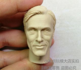 1/6 Head Sculpt Inglourious Basterds Hans Landa Unpainted Smile Face