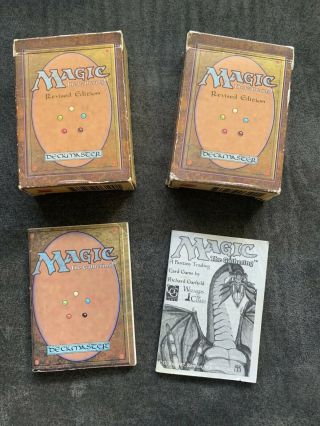 Empty Revised Starter Deck Boxes Mtg Magic The Gathering