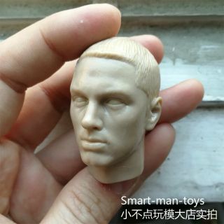 blank Custom 1/6 scale Head Sculpt Eminem singer unpainted as 3