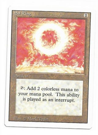 Magic The Gathering 1x Sol Ring Revised Lp