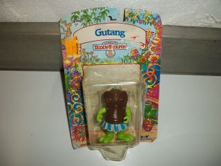 Vintage World Of Teddy Ruxpin Gutang Figure Toy 1985/1986 On Card Wow