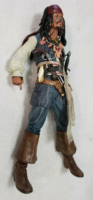 2004 Disney Neca Johnny Depp Captain Jack Sparrow 18 " Talking Figure (pre - Owned)