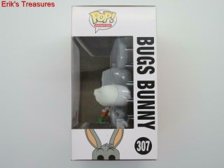 Funko Pop Animation Looney Tunes Bugs Bunny Flocked 307 Target Exclusive Nm Box