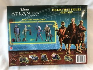 Disney ' s ATLANTIS The Lost Empire Collectible 4 Action Figure GIFT SET by MATTEL 2