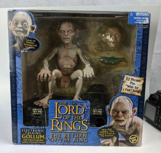 2003 Toybiz Gollum Smeagol Lord Of The Rings Electronic Talking Figure Misb
