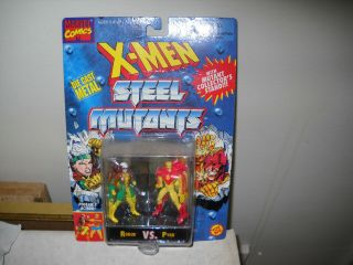 1994 X - Men Steel Mutants - Rogue Vs Pyro Vf/nm On Card