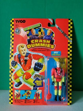 Crash Test Dummies Spin Action Figure In Pro Tek Suit Moc 1992 Tyco Vintage