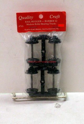 Quality Craft Models O - Scale/1:48 705 Barber S2 Roller Bearing Freight Trucks