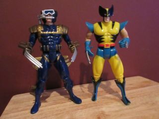 2 1993 / 1994 Marvel X - Men Wolverine 10 " Action Figures