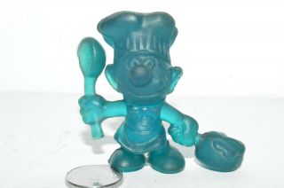 Rare Toy Mexican Figurine The Smurfs Farmer Translucent Chef