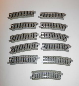 Kato N Scale Unitrack Curved R12 3/8 " - 15° Sections (11pcs) 20 - 121