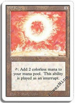 1 Played Sol Ring - Artifact Revised 3rd Edition Mtg Magic Uncommon 1x X1