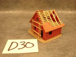 D30 Vintage Ho Scale Plastic Under Construction House Building