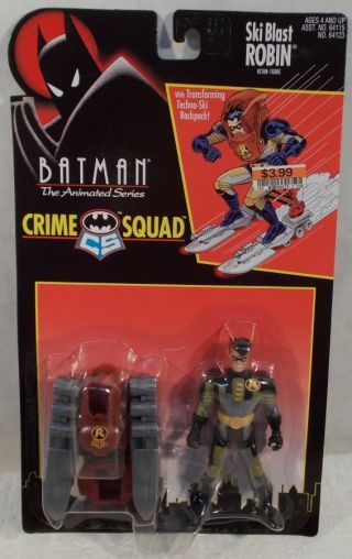 Batman The Animated Series Ski Blast Robin " Crime Squad " Kenner (moc) Skiblast