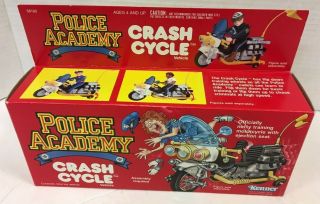 Kenner 1989 Police Academy Crash Cycle Toy Vehicle &