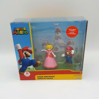 Mario Mario & Peach 2 - Pack Action Figures Jakks World Of Nintendo